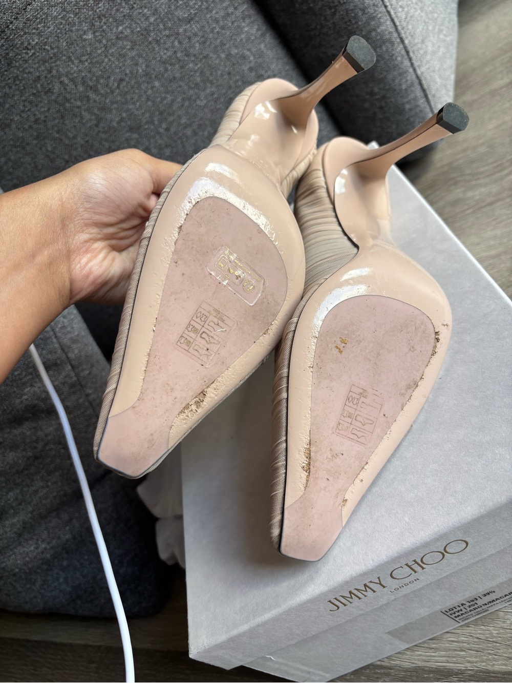 Jimmy Choo Lotta 100 tulle pumps - Picture 4 of 7